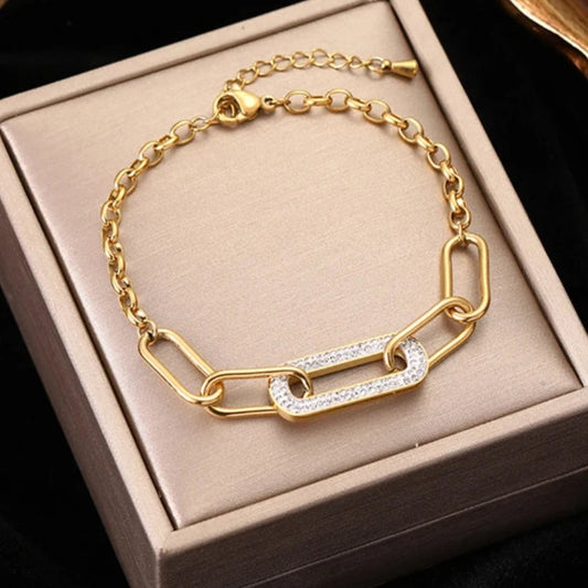 Chain Geometric Bracelet